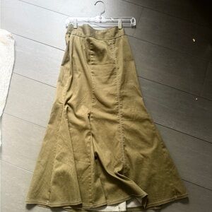 Olive Green Women's Skirt